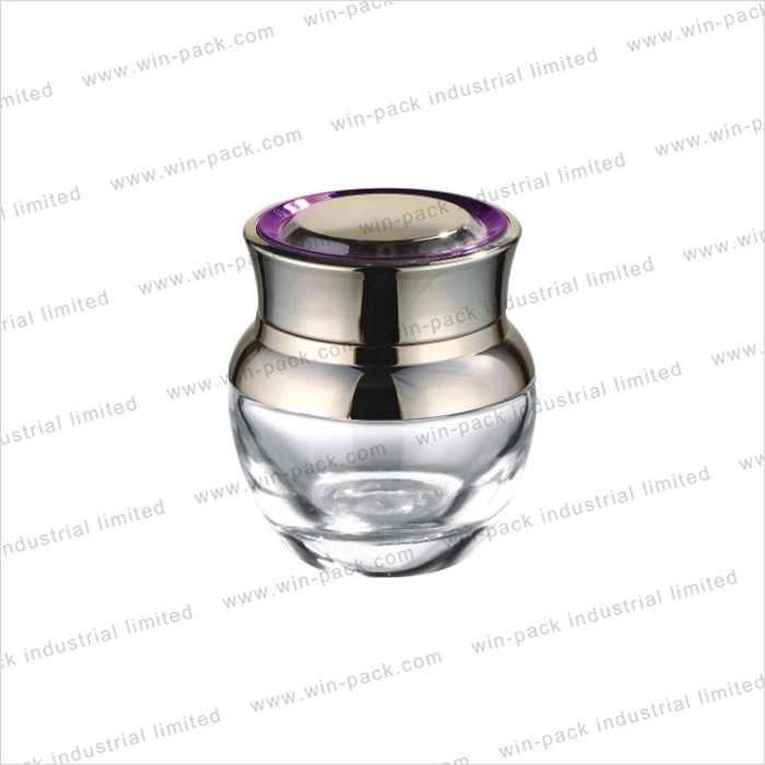 Clear Glass Cosmetic Jars 30g 50g Cosmetic Skin Care Packing for Free Sample