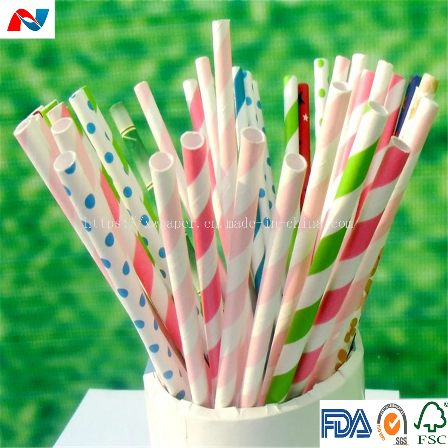 Disposable Paper Straw Flexible 8mm Drinking Straws Drinking Straw