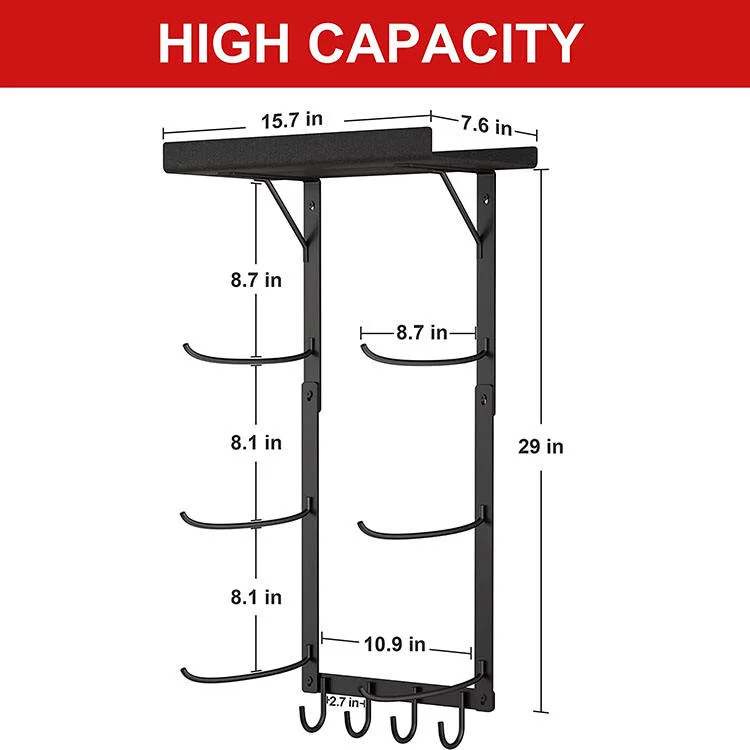 Jh-Mech ODM Heavy Duty Yoga Mat Holder Wall Mount