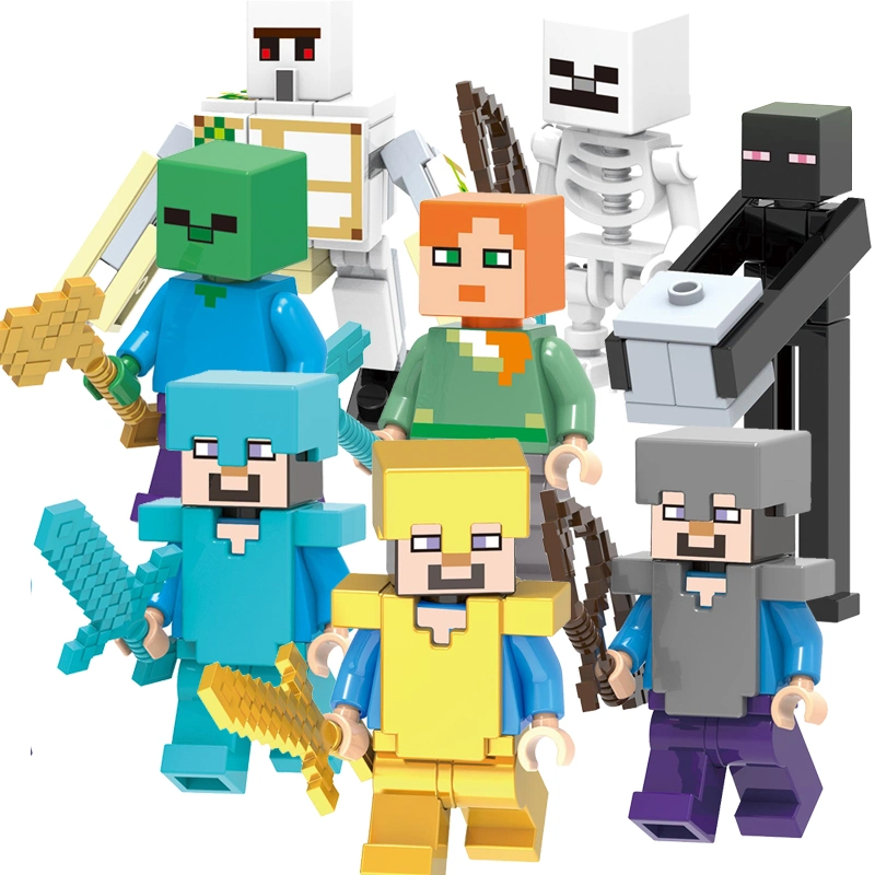X0295 Minecraft blocos de construção Atacado Figuras plástico Crianças Gift Toy