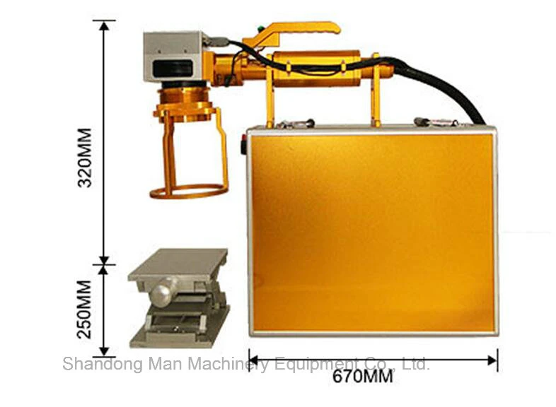 20W Plastic Jewelry Bar Code Portable Fiber Laser Marking Machine