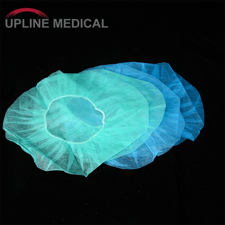 Nonwoven Cap Disposable Medical Surgical Bouffant Clip Mob Cap for Nurse