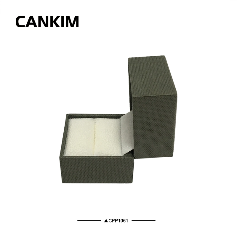 Cankim Wedding Ring Box Luxury Paper Ring Box Vintage Ring Box with Sleeve