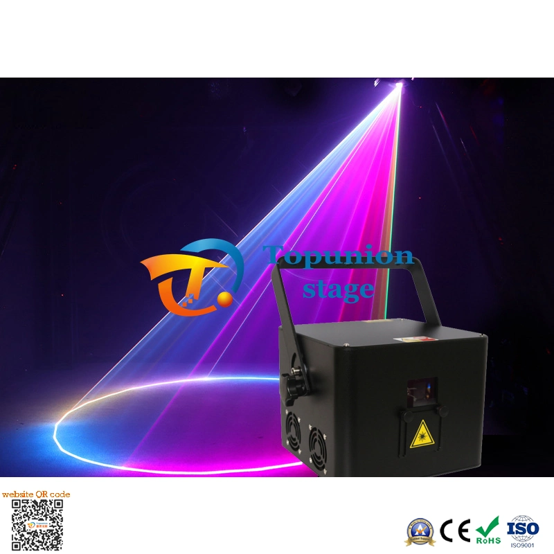 Animação RGB Cor completa 3W DMX 512 Stage Effect Night Luz laser de texto de clube