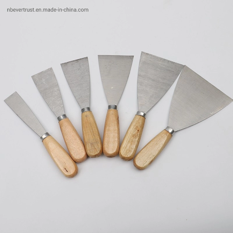 High quality/High cost performance  Stainless Steel Putty Knife Plastic Wooden Stainless Steel Handle Garden Tool