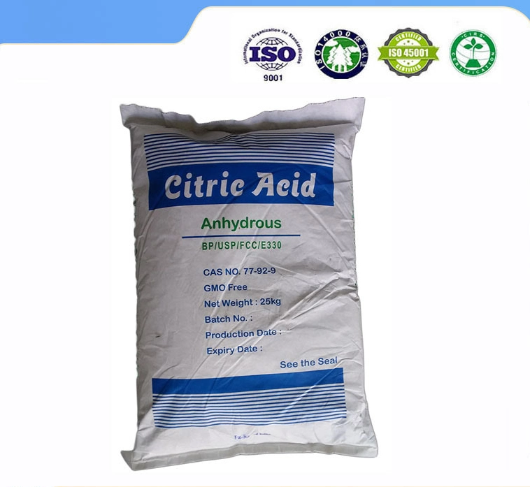 El monohidrato de ácido cítrico anhidro a granel Proveedor de ácido cítrico monohidrato Ensign Factory