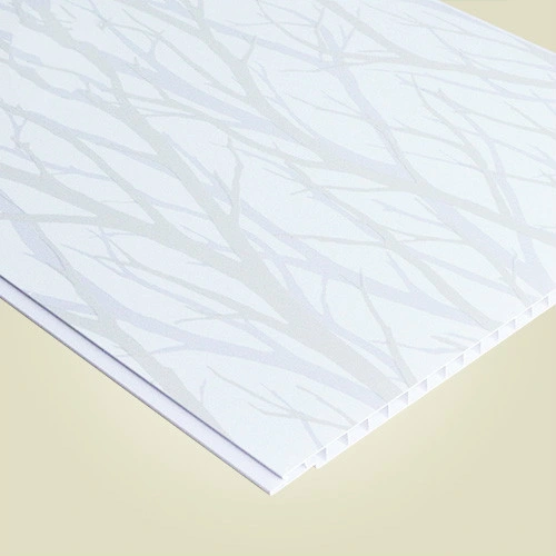 25cm Width Building Decoration Material Supplier PVC Ceiling Panel Plastic Wall Panel Flate Groove Rigid Easy Install Kitchen Bathroom Suspended Ceiling