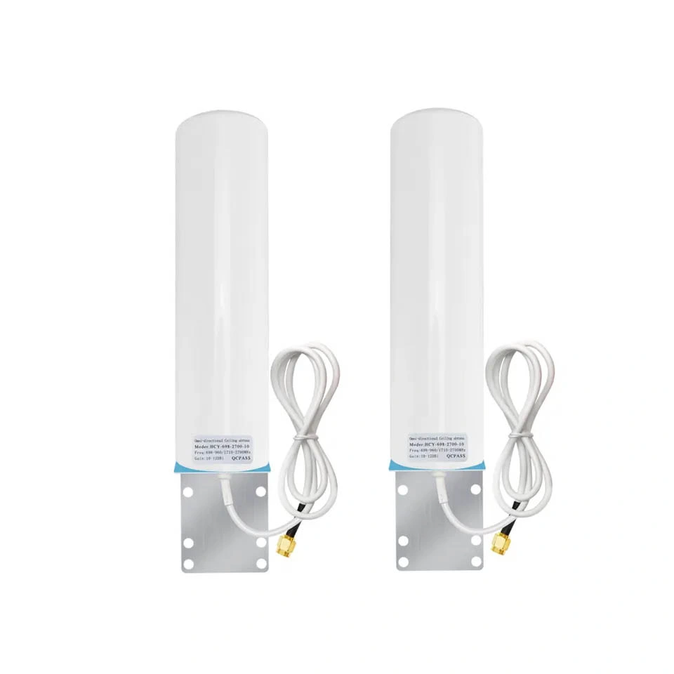 Omni FRP Directional Outdoor Antenna with White Cable and N Male Connector