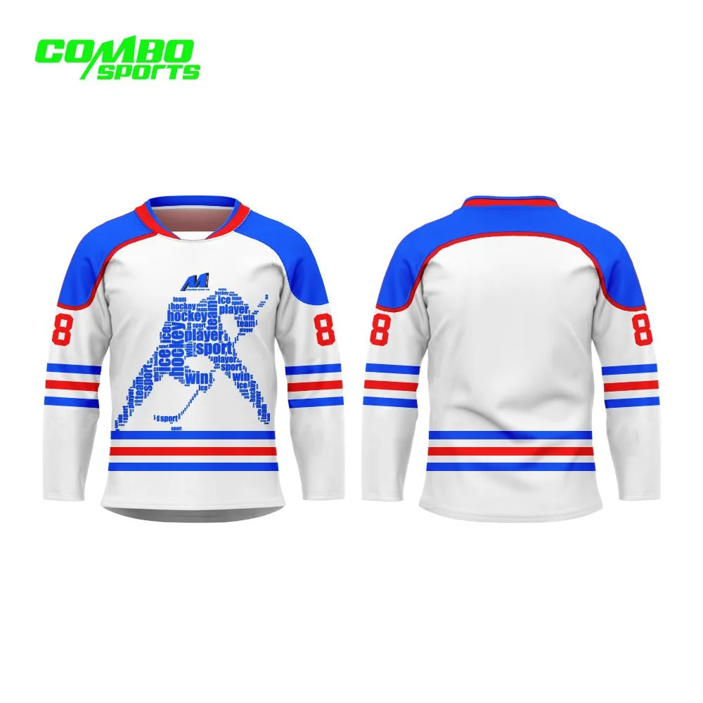 Combo Sports Different Design 100 % Polyester Ice Hockey Jersey