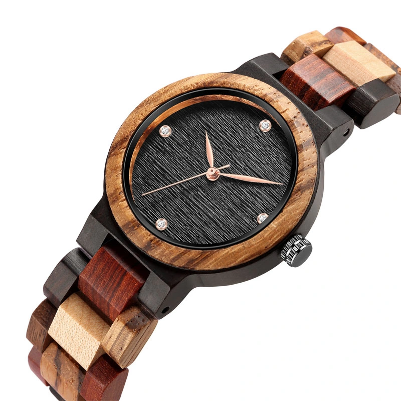 Damen Holz Uhr Farbe Holz Uhr Damen Version der Neues kleines Zifferblatt (CFWT-035)