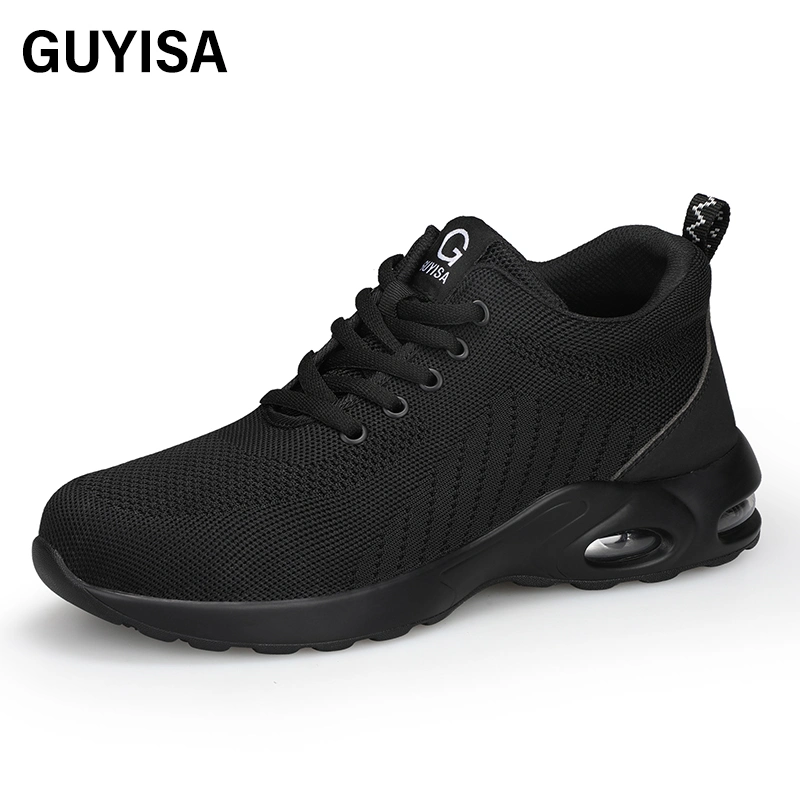 Guyisa Industrial Zapatos de Seguridad de moda y transpirables con Acero de choque Dedo del pie