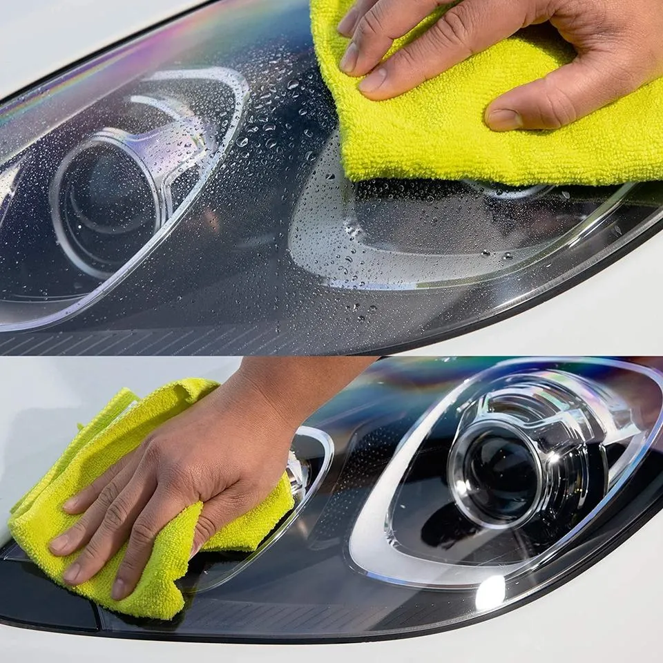 De tamaño personalizado Multifunción coloridos urdimbre de microfibra absorbentes toalla para Carcare Auto detallando el lavado de paño de limpieza de todos los efectos de la cocina