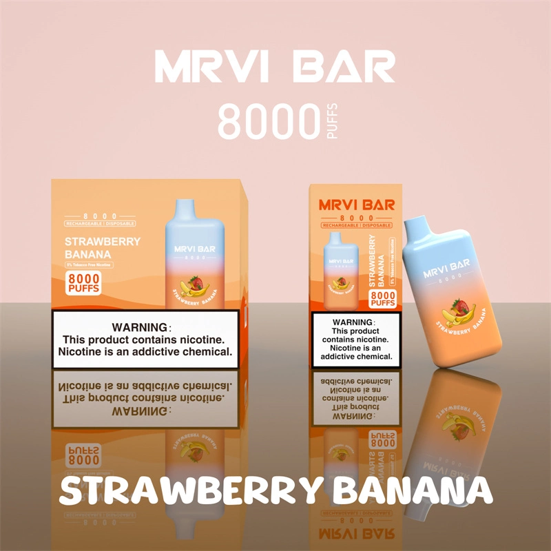 High quality/High cost performance China Wholesale/Supplier Big Puff Mrvi Bar 8000 Puffs E Cigarette Disposable/Chargeable Vape Pen