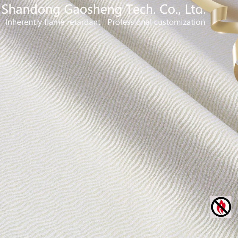 Flame Retardant Polyester Jacquard Blackout Curtain Fabric for Curtain