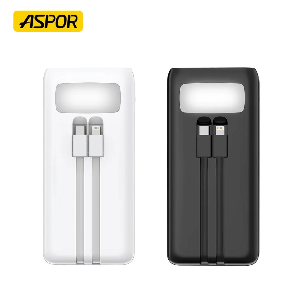 Aspor A350 New Big Capacity 50000mAh Power Bank Super Quick Charging 22.5W Fast Charge Support 7 Devices Charge Together