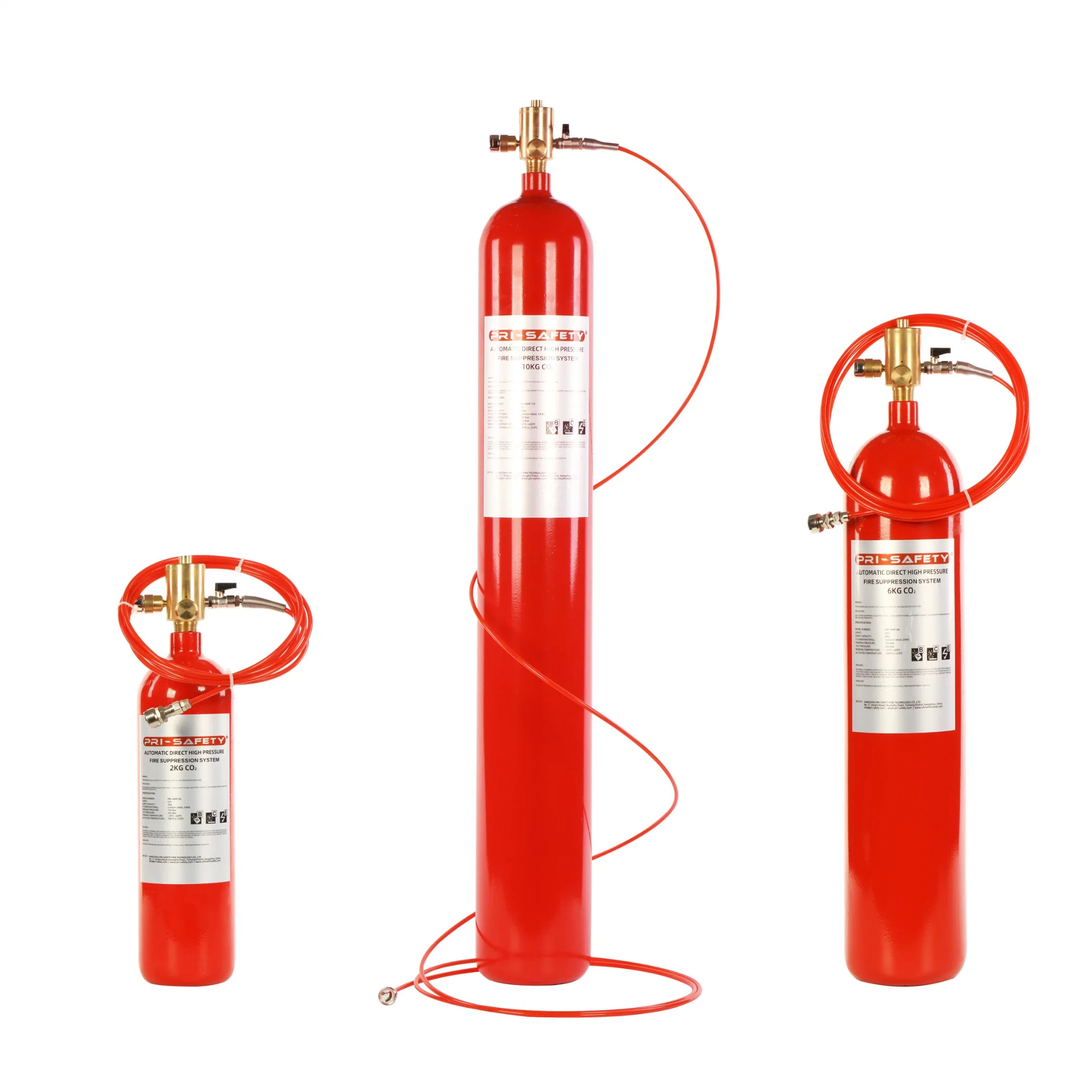 Pri-Safety Direct and Indirect CO2 Gas Fire Suppression System Fire Safety Equipment CE ISO Approved