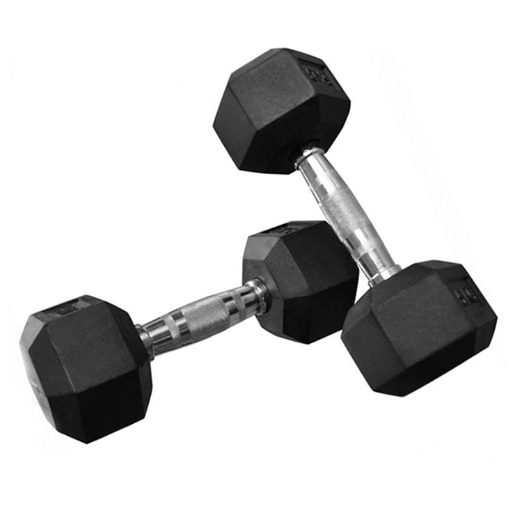 Wholesale/Supplier Custom Home Gym Fitness Equipment Hexagon Rubber Hex Dumbbell Set