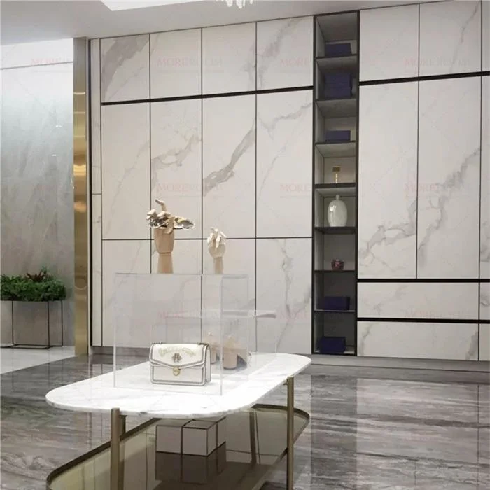 Sale White Modern Quartz Marble Sintered Stone Wardrobe Cabinet Door