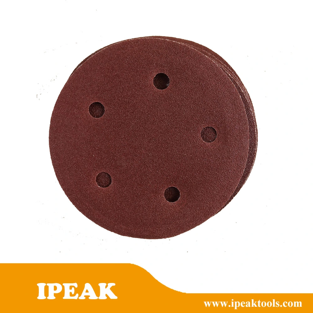 Factory Supply Aluminum Oxide Buffing Rectangle 198X70mm Alumina Oxide Sanding Disc 8 Holes Hook and Loop