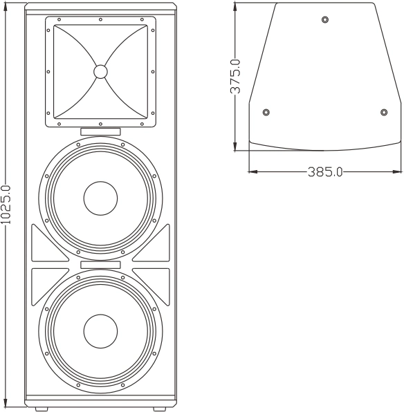 PRO Audio Speaker 12 Inch Sub PA Passive Speakers