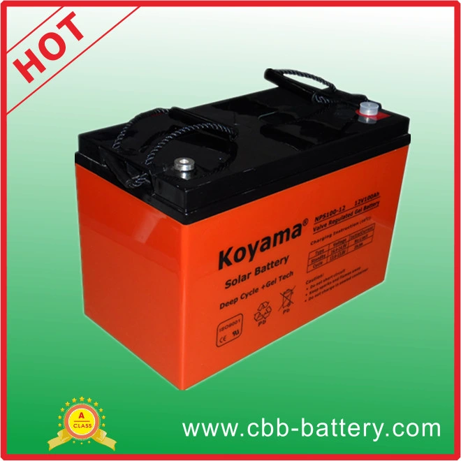 CE Certified Solar Battery Deep Cycle Gel Battery 12V 100ah