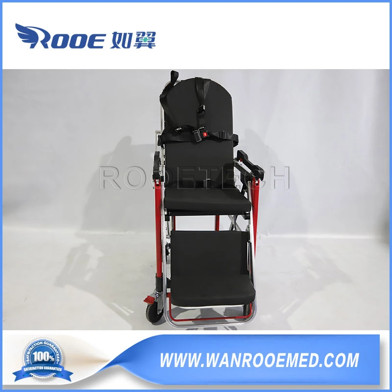 5 Positions Adjustable Patient Transport Ambulance Stretcher Chair with Gas Spring Structure Backrest