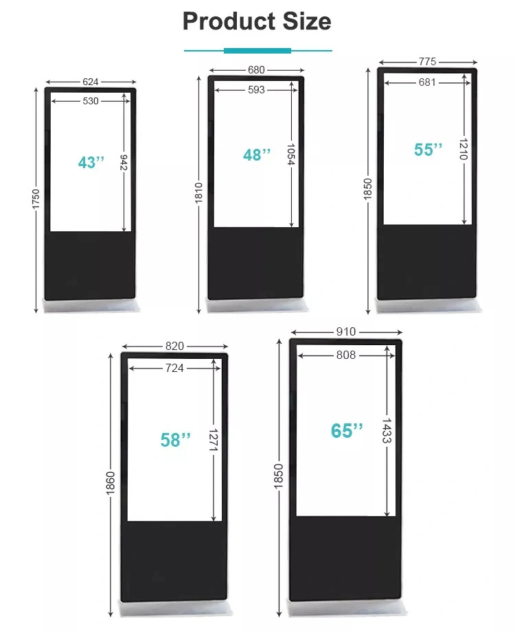 Lofit Android 55 Inch Indoor Super Slim LCD Media Player Digital Signage Advertising Equipment