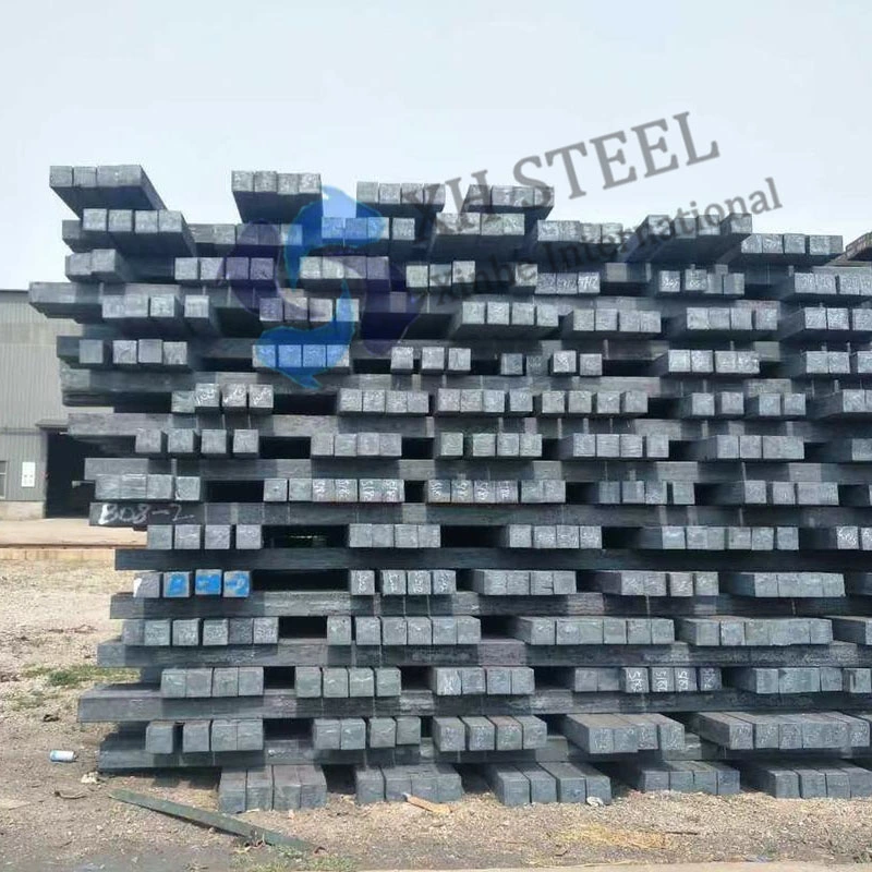 Q235 Q355 20# 45# 16mn 20crmo Ss400 Carbon Steel Square Bar 3sp 5sp 45X45 100X100 130X130 150X150 Prime Steel Billets Steel Square Billets Carbon Steel Billet