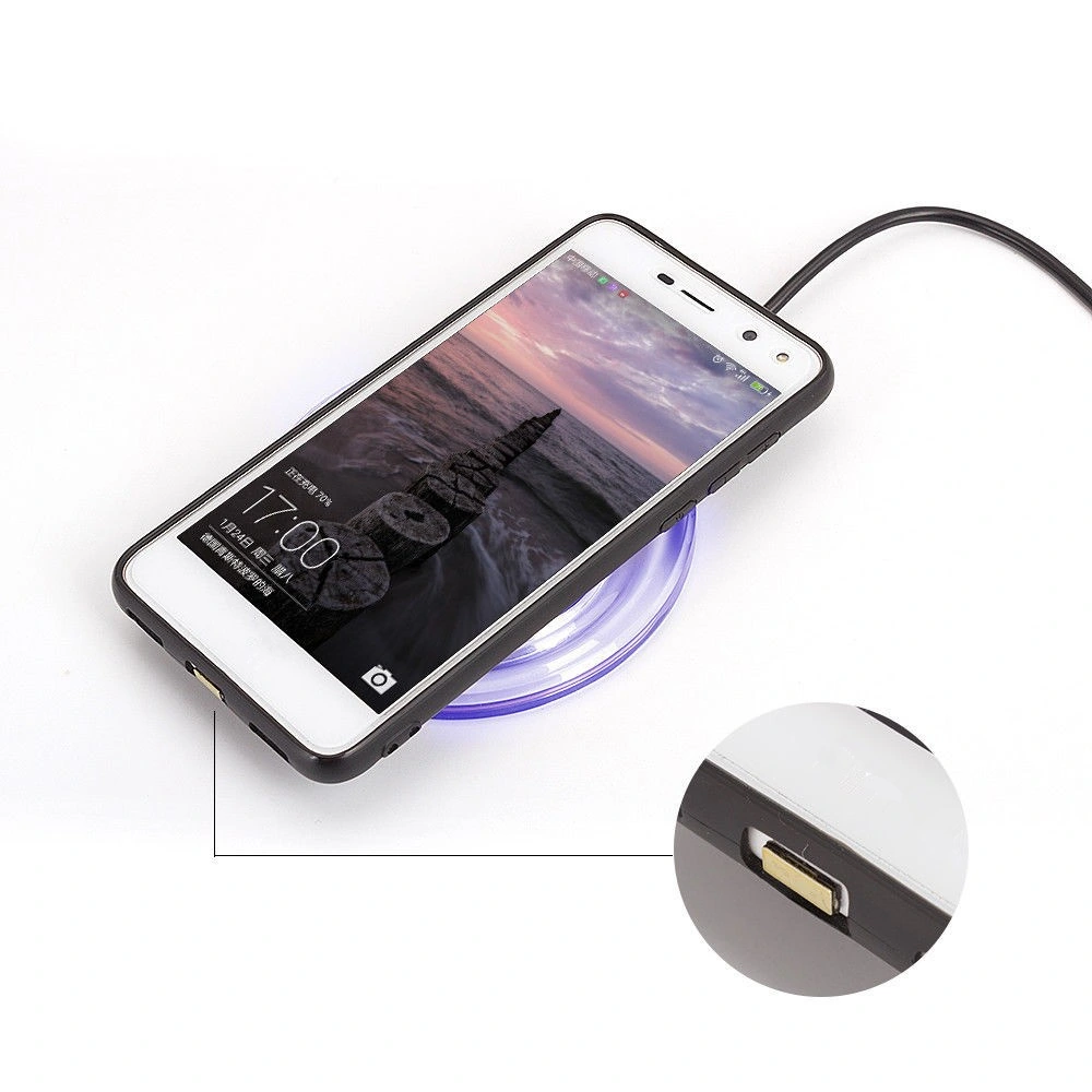 Le Qi chargeur sans fil Smart adaptateur de charge et Receiver pour iPhone Charing Pad