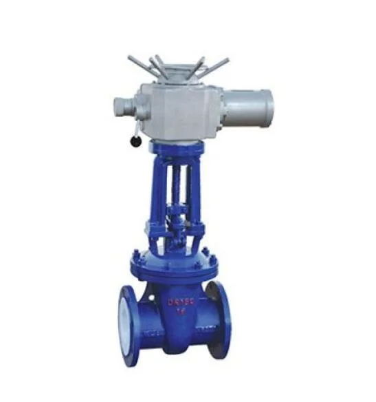 Electric Flange Fluorine Lined Gate Valve