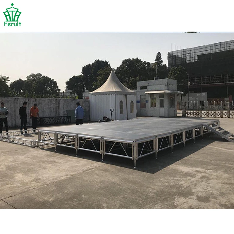 4FT *8FT Aluminum Stage Concert Stage Equipments 2*1m 1*1m 4*4FT