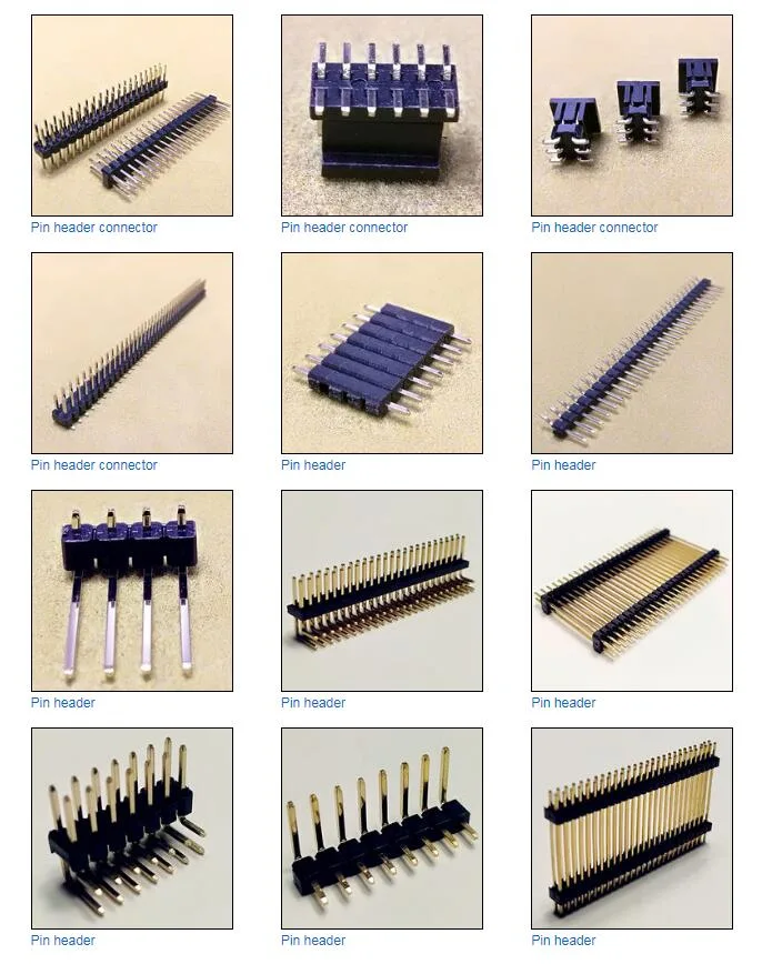 1.27/2.0/2.54 1xn Pin Double Plastic Connector SMT Straight Terminal L=Xx Pin Header