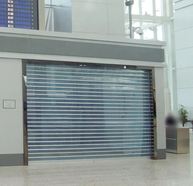 Commercial Polycarbonate Transparent Slat Roller Shutter Garage Door