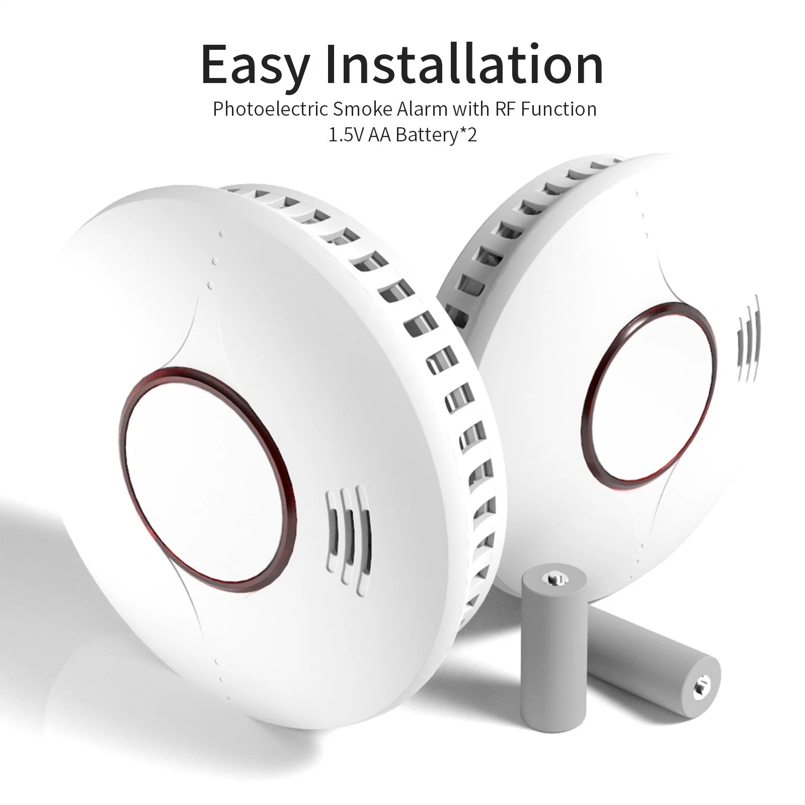 EN14604 aprovação CE Tuya Smart independente WiFi fumo alarme Sistema de Início Inteligente do Detector