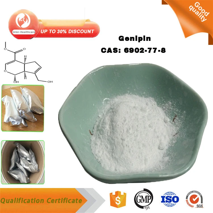 High quality/High cost performance  Bulk 99% Genipin Powder CAS 6902-77-8 Genipin Used for Pharmaceutical