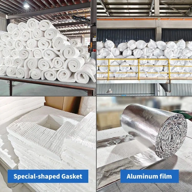 Aluminium Silicate Heat Insulation Roll 1260 Ceramic Fiber Blanket with Foil