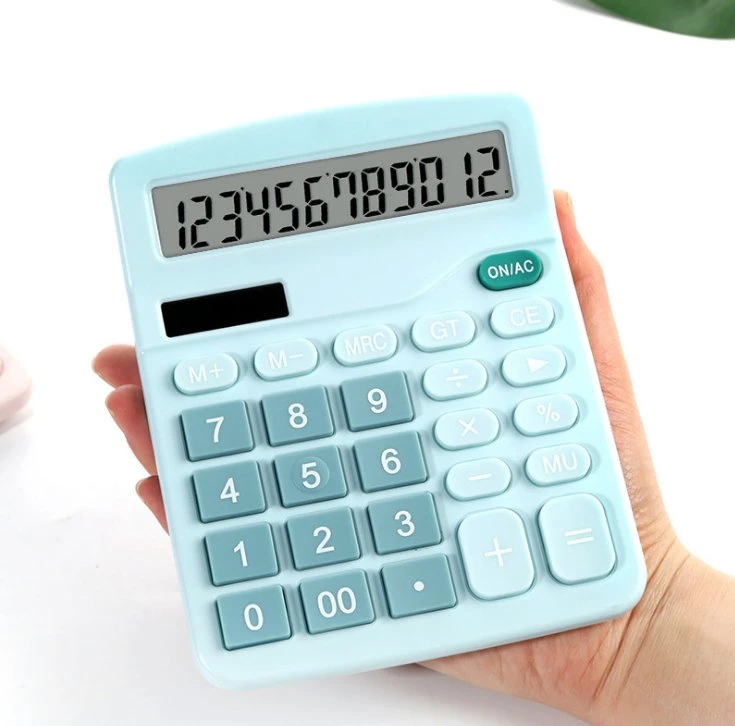 Calculador de simples e prática calculadora portátil de negócios 12 dígitos