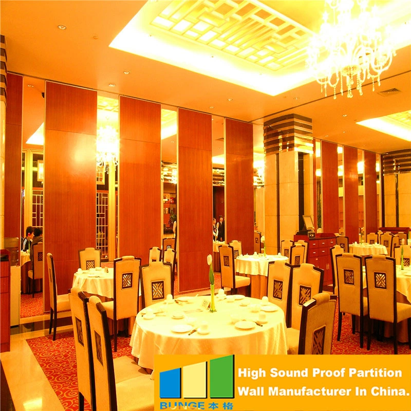 Hotel Movable Partition Conference Center Operable Walls Banquet Hall Folding Wooden Doors for Nigeria