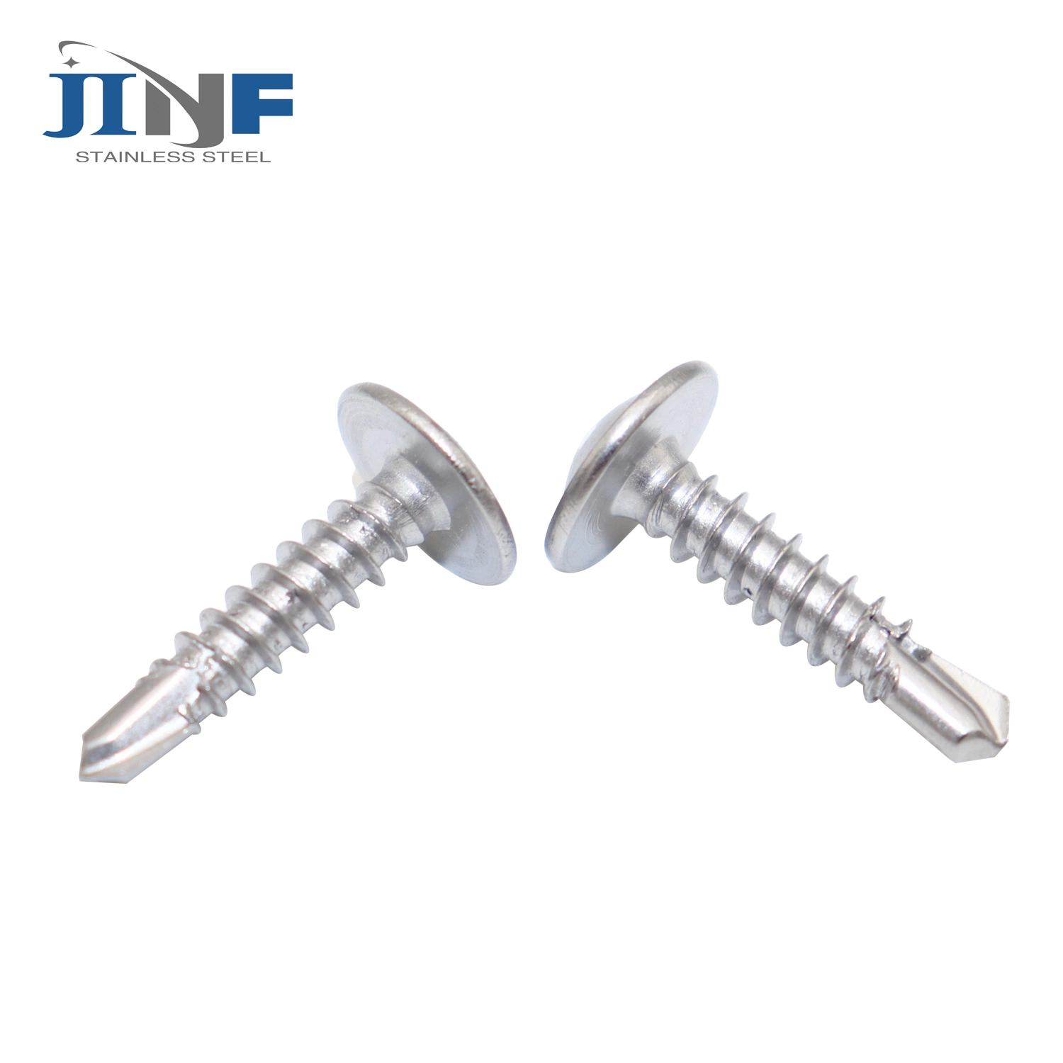 Stainless Steel SUS410 Ss410 Pan Hex Wafer Flat Head Self Drilling Screw