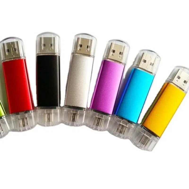 محركات أقراص USB المحمولة المخصصة للهاتف الذكي OTG عالية السرعة 2.0 و 3.0 مع الشعار