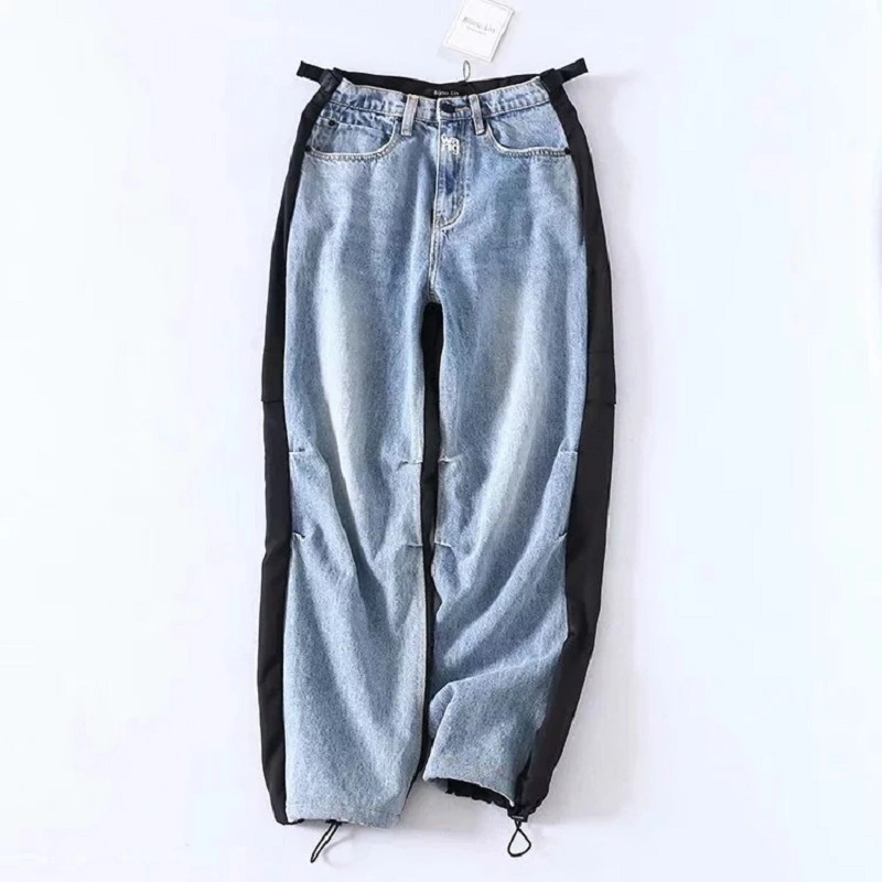 Womens High Waist Cargo Pants Casual Loose Trousers Adjustable Drawstring Hem Esg13520