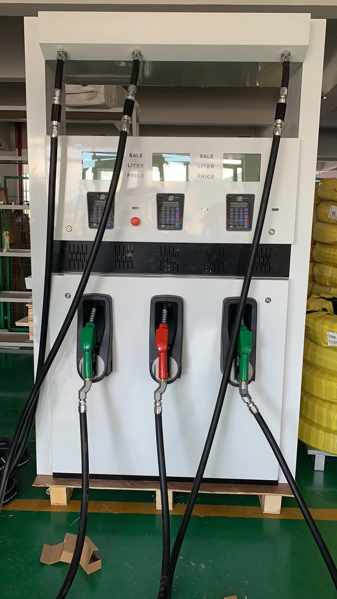 Ecotec tres bomba seis boquilla seis pantalla dispensador de combustible et-E366