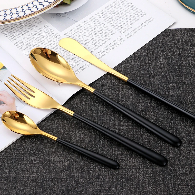 304 Stainless Steel Knife Spoon and Fork Cutlery Tableware Set