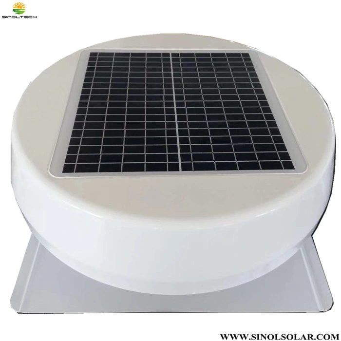 18W PV 14 Inch White Color Solar Attic Fan for Water Tank Cooling (SN2013010A)