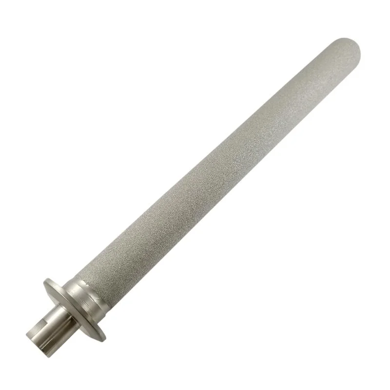 Aomite Stainless Steel 1.5" Tri-Clamp Beer Carbonation Stone Tri Clamp 6" Length Using Brewery Tanks NPT Carbonation Stone