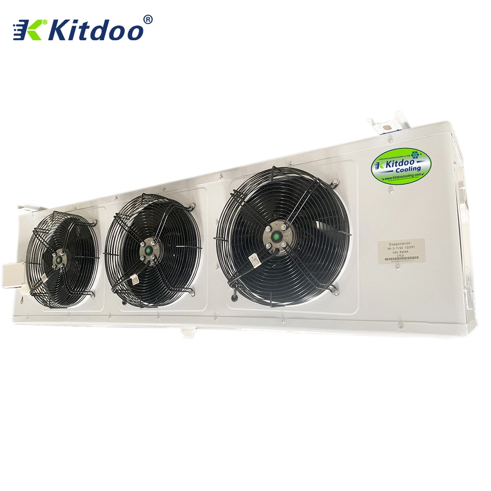 Evaporador de doble flujo de salida superior industrial de fábrica para Sistema de refrigeración para salas frías