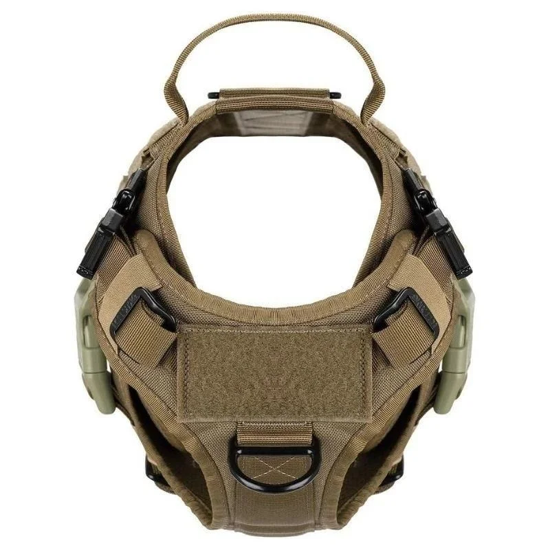 Customized Adjustable Military Dog Protective Tactical Vest, Army Tactical Dog Harness Vest No Pull Molle Dog Leads
