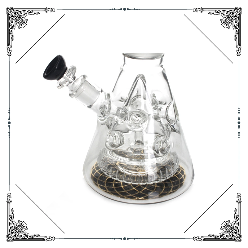 New Phoenix Shisha Hookah 18 pulgadas Glicerina cabeza en espiral libre Doble base Recycler vaso de vidrio fumar tubos de agua