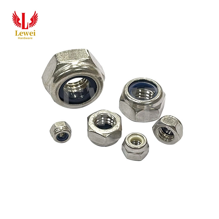 Stainless Steel Precision M33 M16 Fingerboard DIN 982 Nylon Insert Cap Hex Floating Nylock Safety Lock Nut