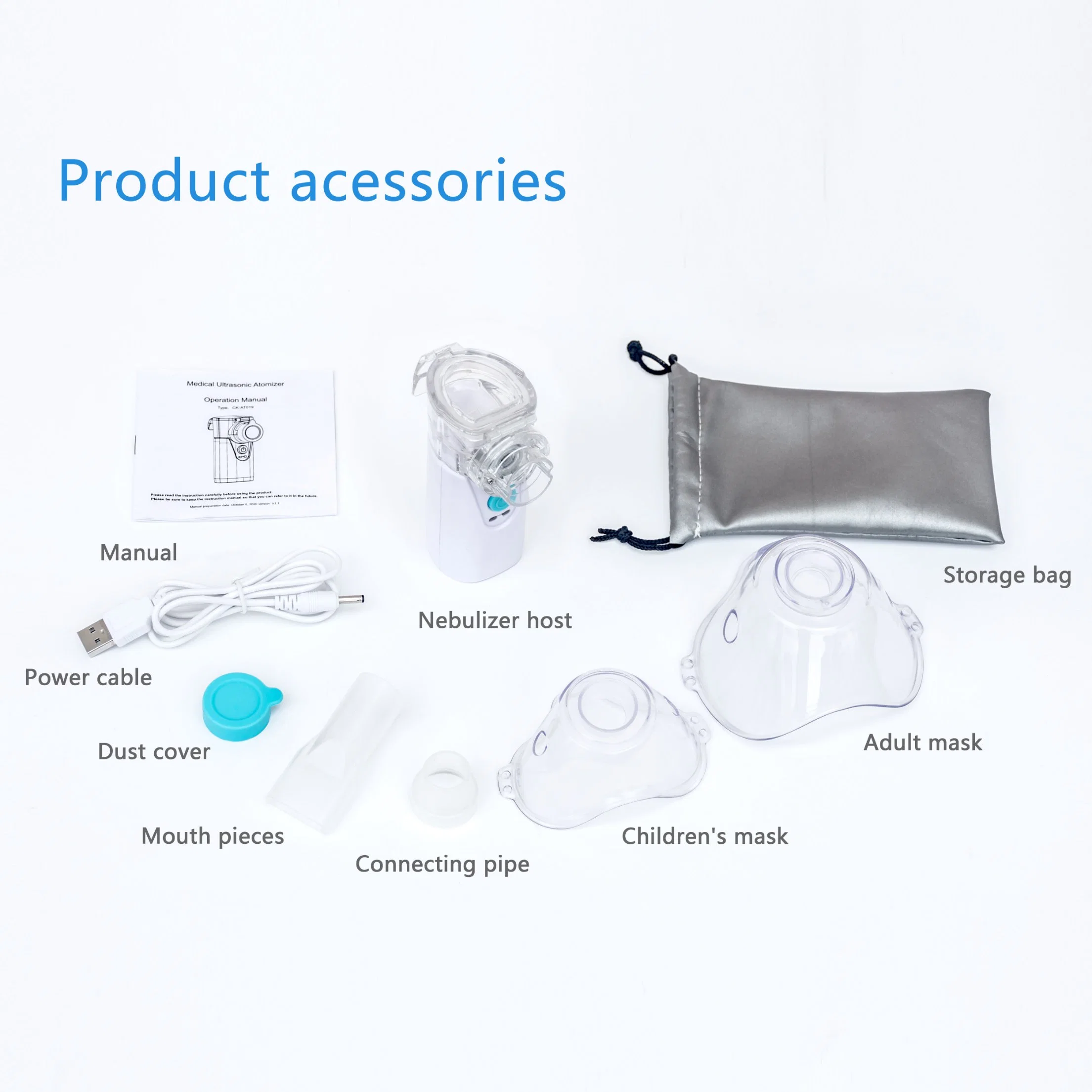 Mute Mini Handheld Inhaler Portable Mesh Nebulizer Beauty Sprayer Machine